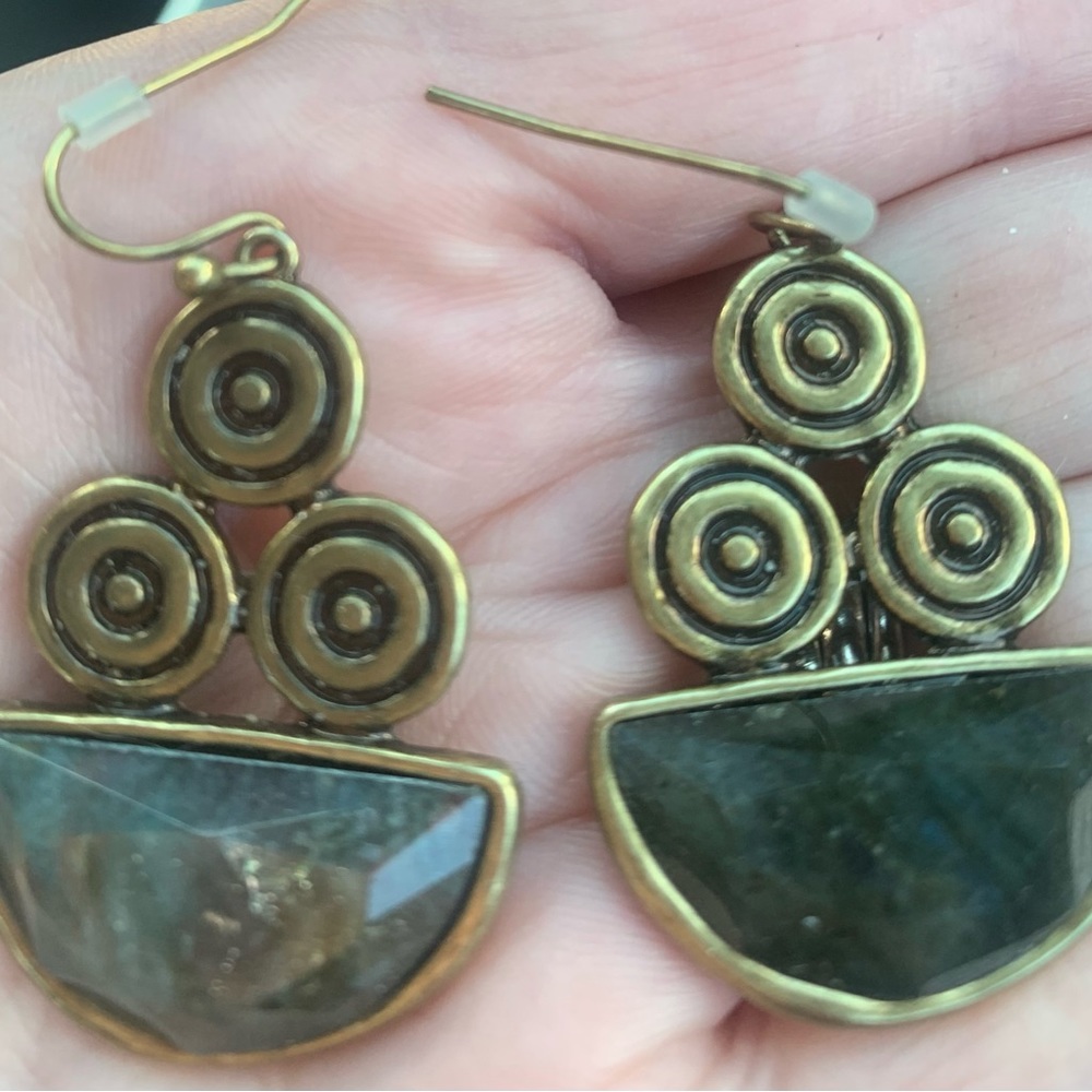 Banana Republic Labradorite earrings.